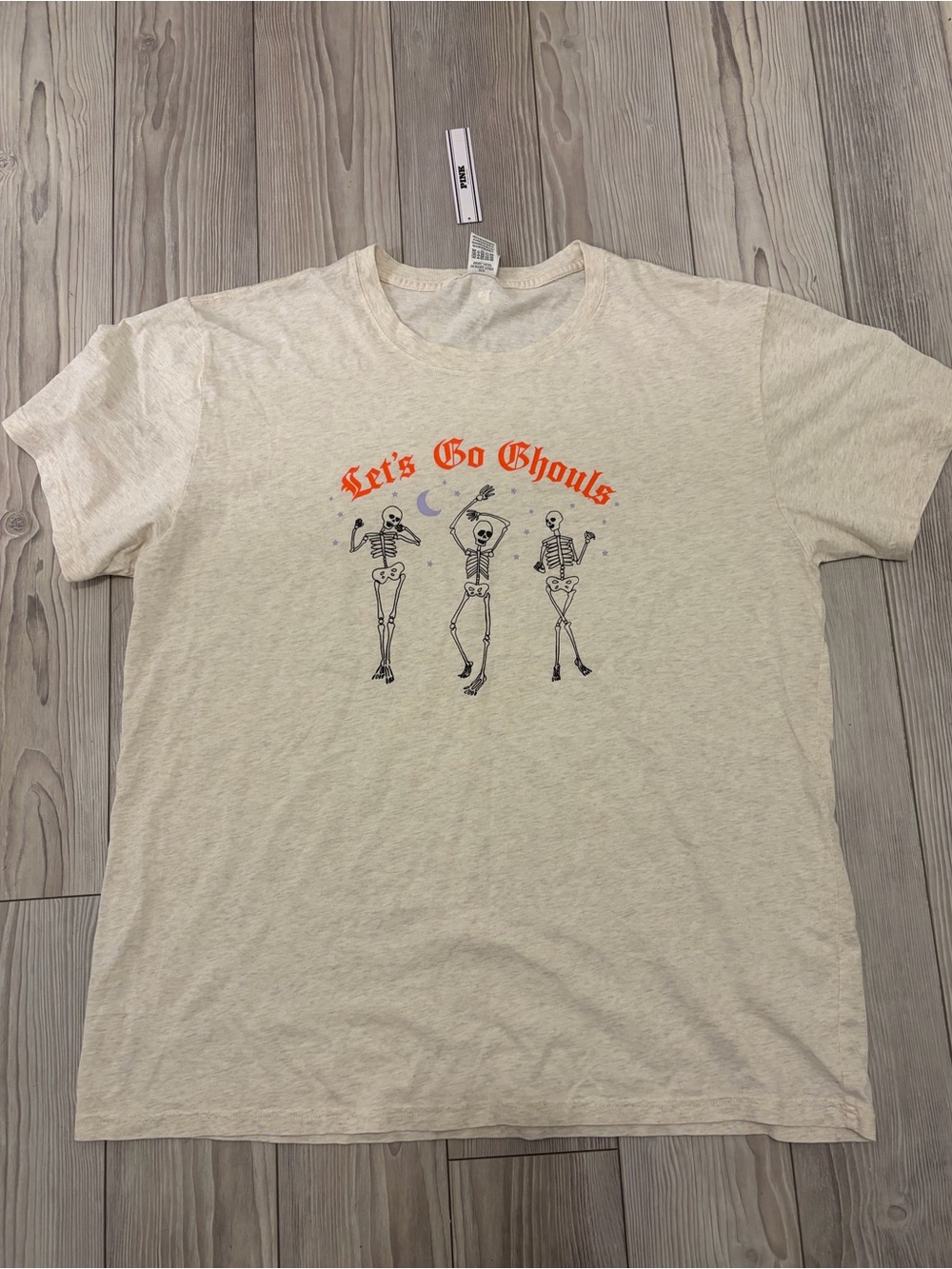 VS PINK Let’s Go Ghouls Dancing Skeleton Halloween T-Shirt